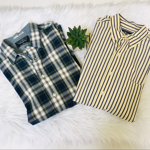 Ralph Lauren Other - 2 Men’s Button Down Shirts: Nautica & RL Sz L